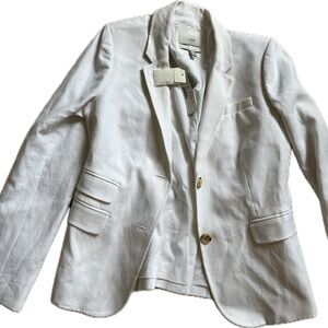 J. Crew White Blazer Structured Tailoring